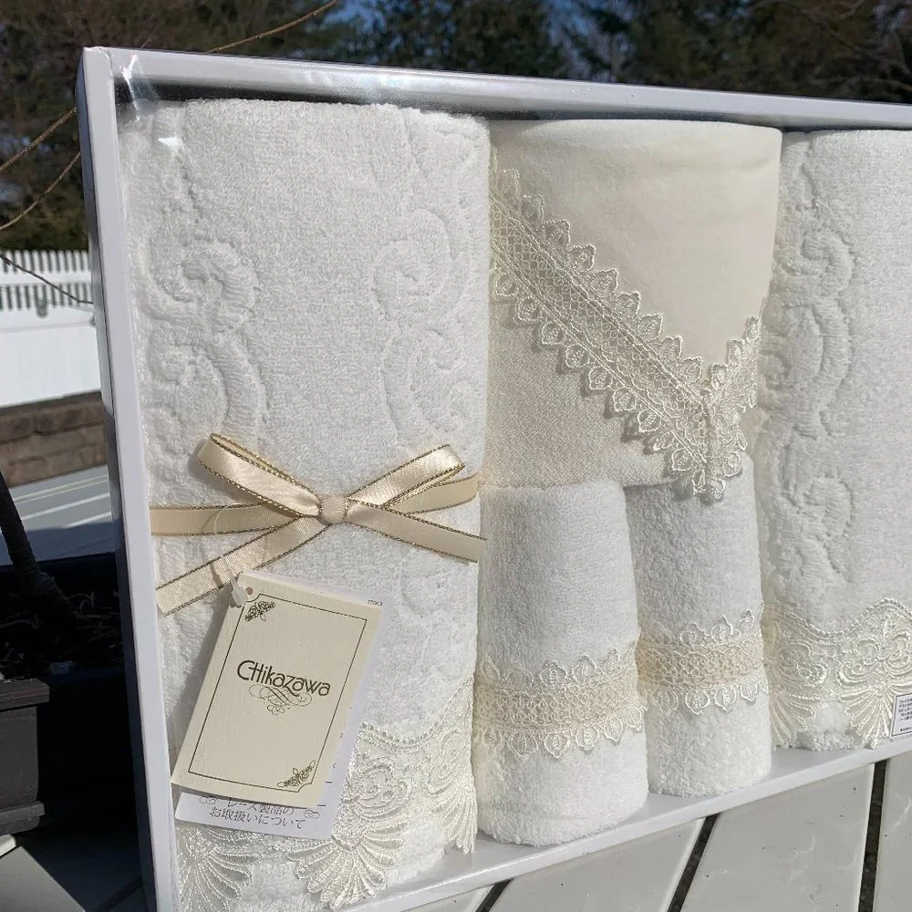 Japanese Chikazawa Guest Towel Linen Box Set